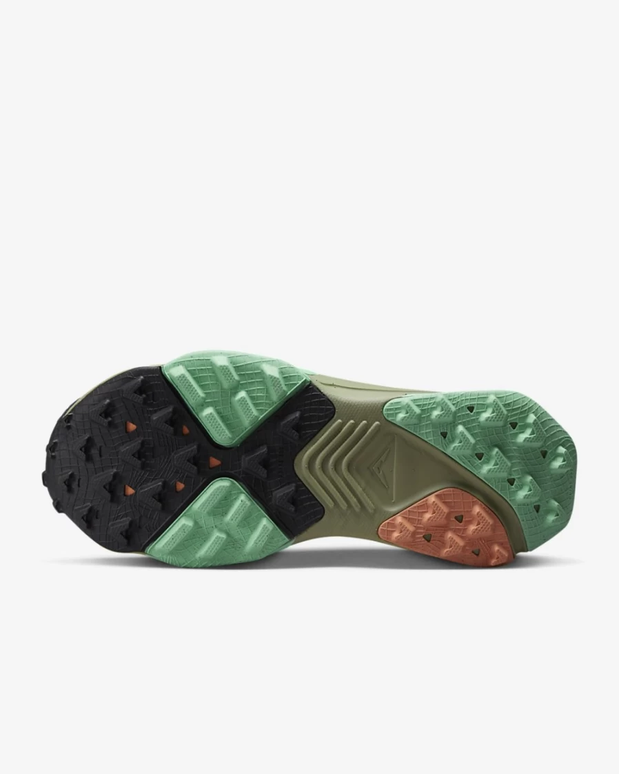 Nike Zegama Women's Trail Running Shoes - Mineral Slate/Black/Green Glow/Light Bone for Women Off-Road Runners
