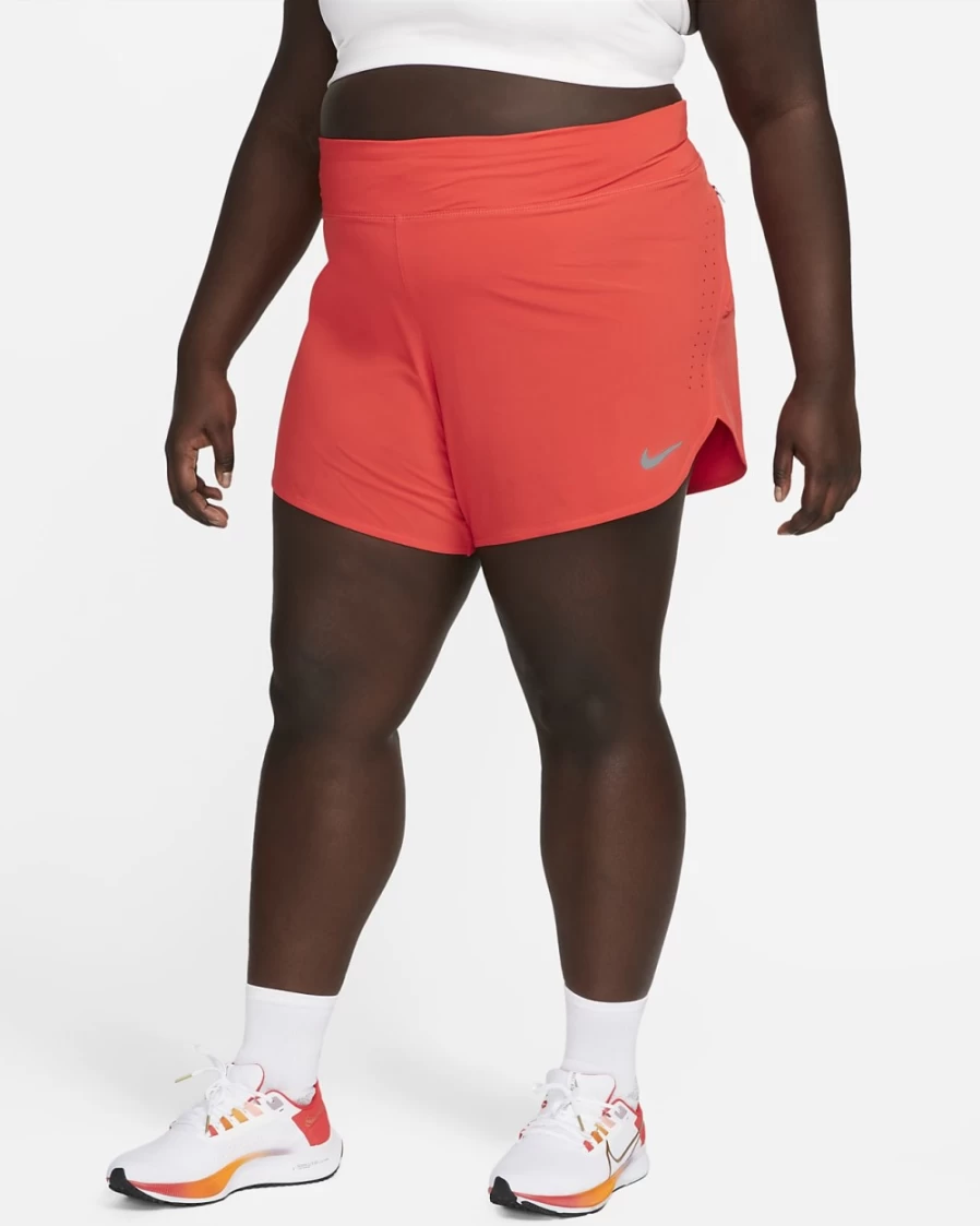 Nike Eclipse Light Crimson Women's Plus Size Running Shorts