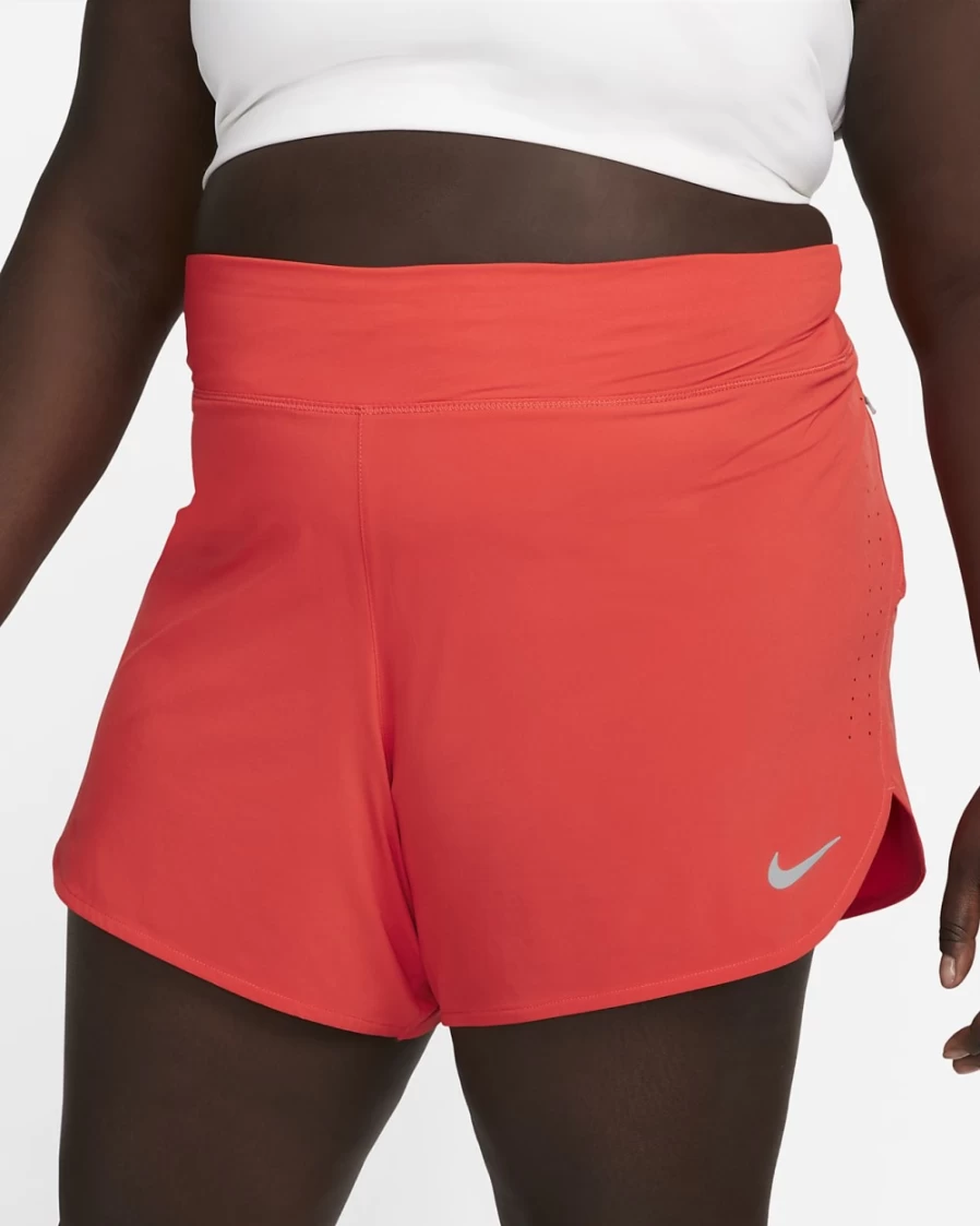 Nike Eclipse Light Crimson Women's Plus Size Running Shorts