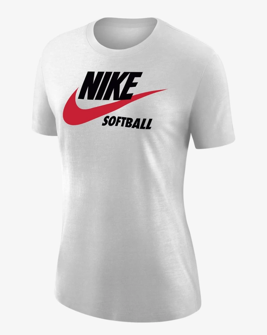 Nike Women's White Basic Cotton T-Shirt - Comfortable Fit Short Sleeve Top