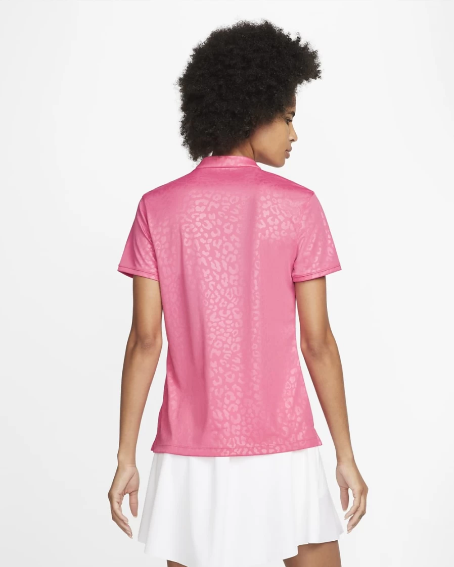 Nike Dri-FIT Victory Women's Golf Polo - Pinksicle/Black - Moisture-Wicking Performance Top