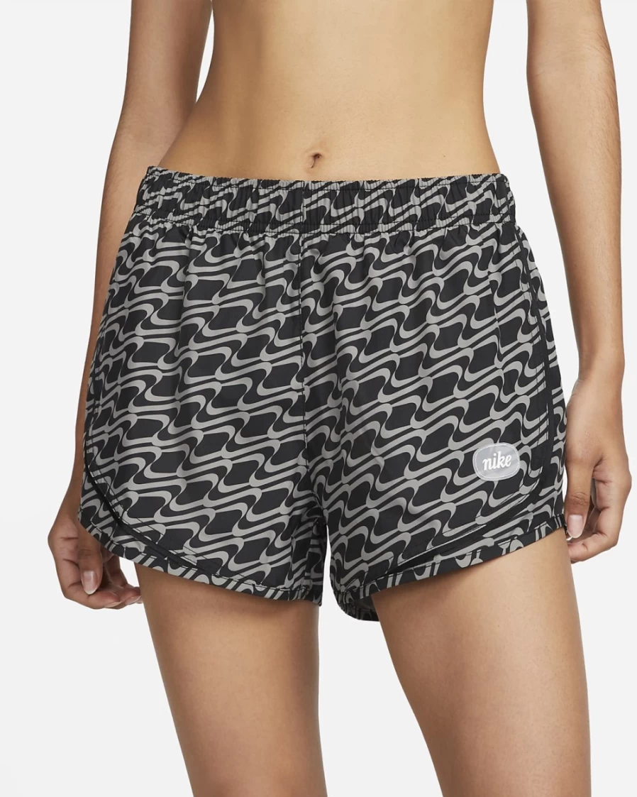 Nike Dri-FIT Tempo Icon Clash Women's Running Shorts - Black/White Athletic Shorts for Women