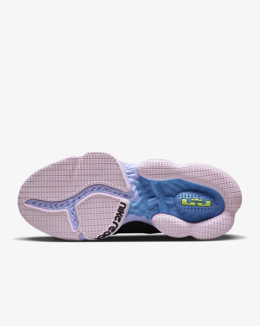 Nike LeBron 19 Low Basketball Shoes for Men & Women - Black, Purple Pulse, Pink Foam, Ghost Green