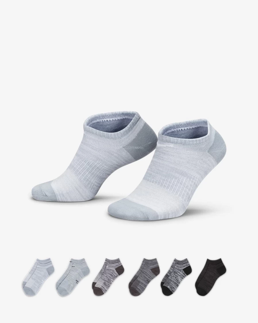 Nike Women's Multi-Color No-Show Lightweight Training Socks 6-Pack