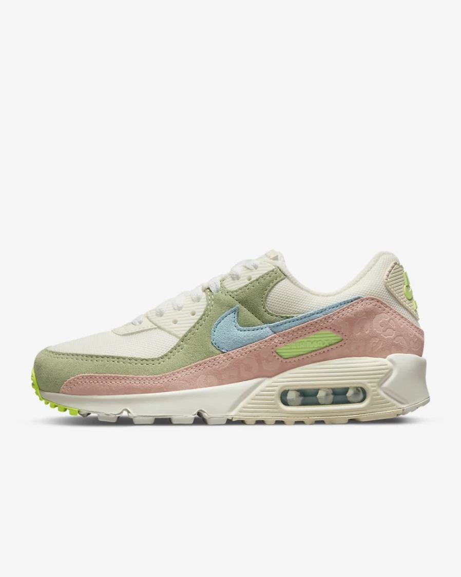 Nike Air Max 90 Women's Shoes - Sail/Honeydew/Arctic Orange/Copa - Women's Athletic Sneakers