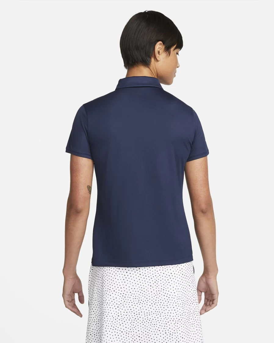 Nike Dri-FIT Victory Women's Golf Polo Shirt - College Navy/White, Moisture-Wicking, Comfortable Fit