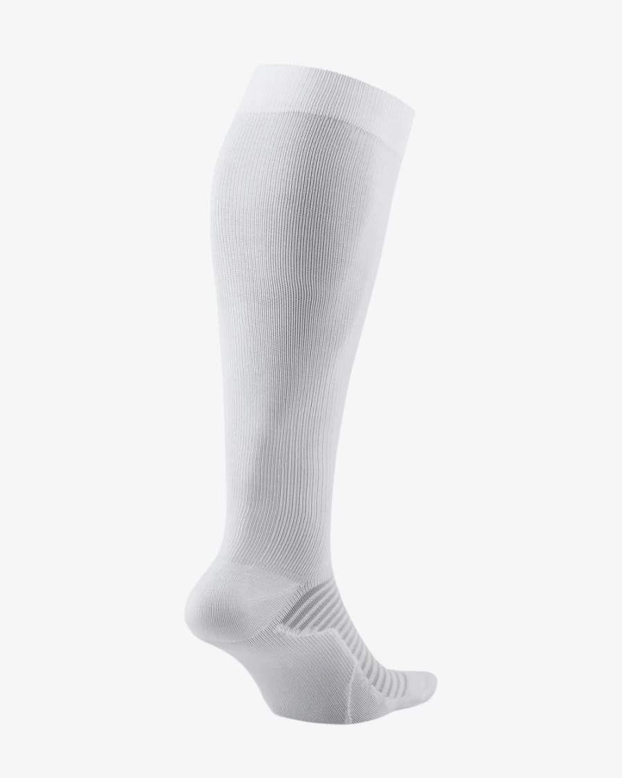 Nike Spark Lightweight White Compression Running Socks for Men & Women - Over-The-Calf Performance Athletic Socks