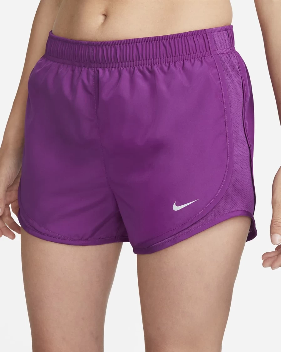 Nike Women's Viotech/Wolf Grey Tempo Brief-Lined Running Shorts