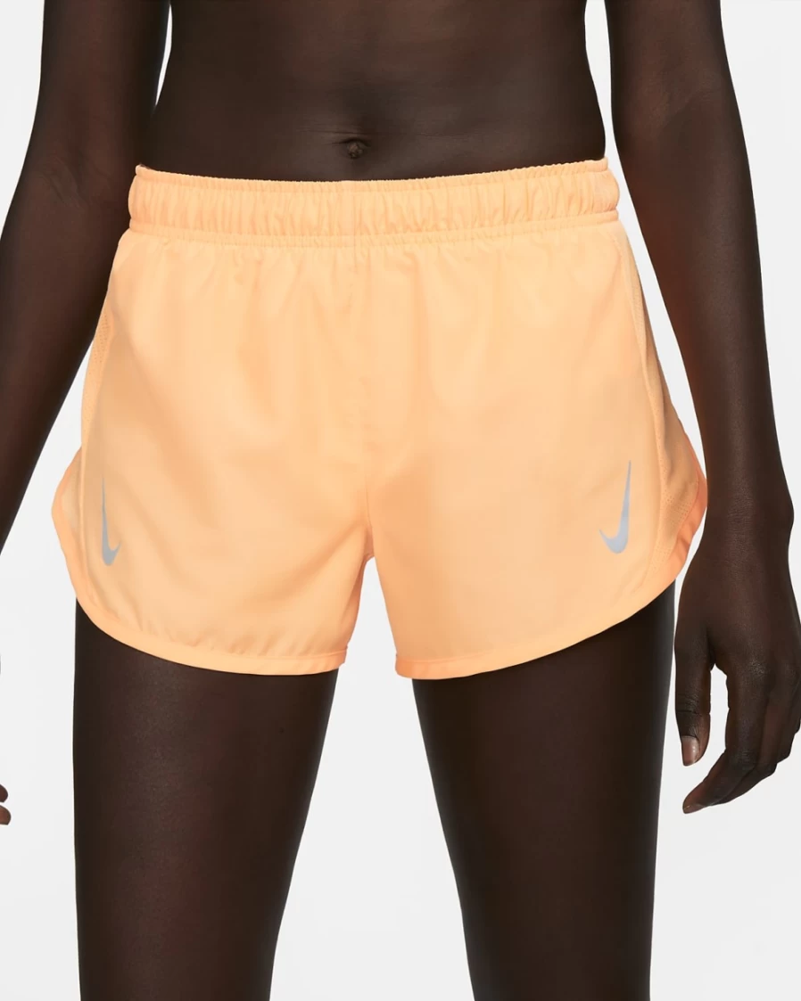 Nike Dri-FIT Tempo Race Women's Running Shorts with Brief Liner - Peach Cream Color