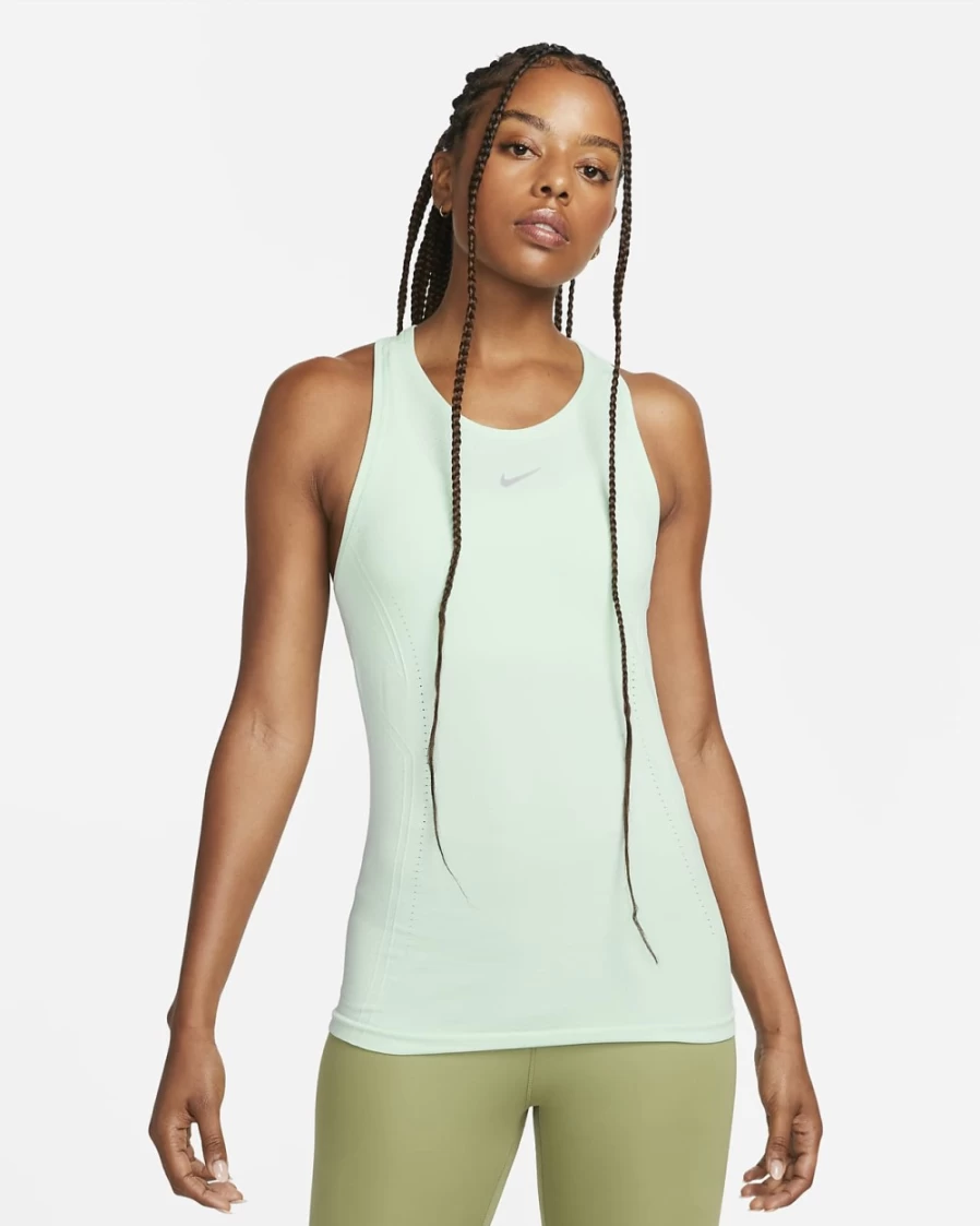 Nike Dri-FIT ADV Aura Women's Slim-Fit Mint Foam Tank Top for Workouts & Running