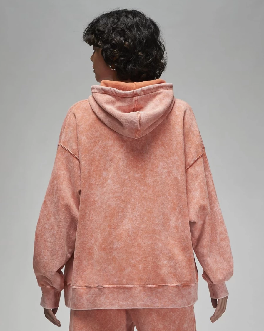 Nike Jordan Flight Women's Light Sienna Fleece Hoodie - Comfortable & Stylish Pullover