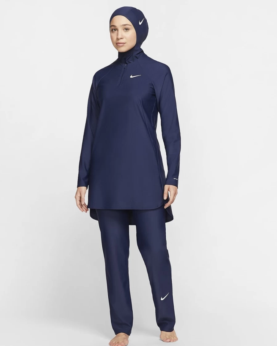 Nike Women's Victory Full-Coverage Straight-Leg Swim Pants - Midnight Navy