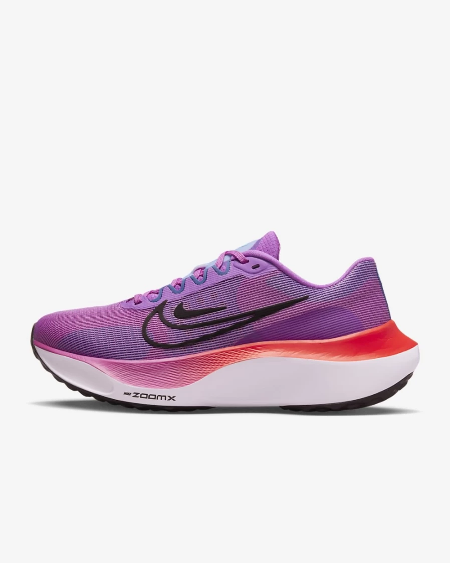 Nike Zoom Fly 5 Women's Road Running Shoes - Fuchsia Dream/Racer Blue/Bright Crimson/Black