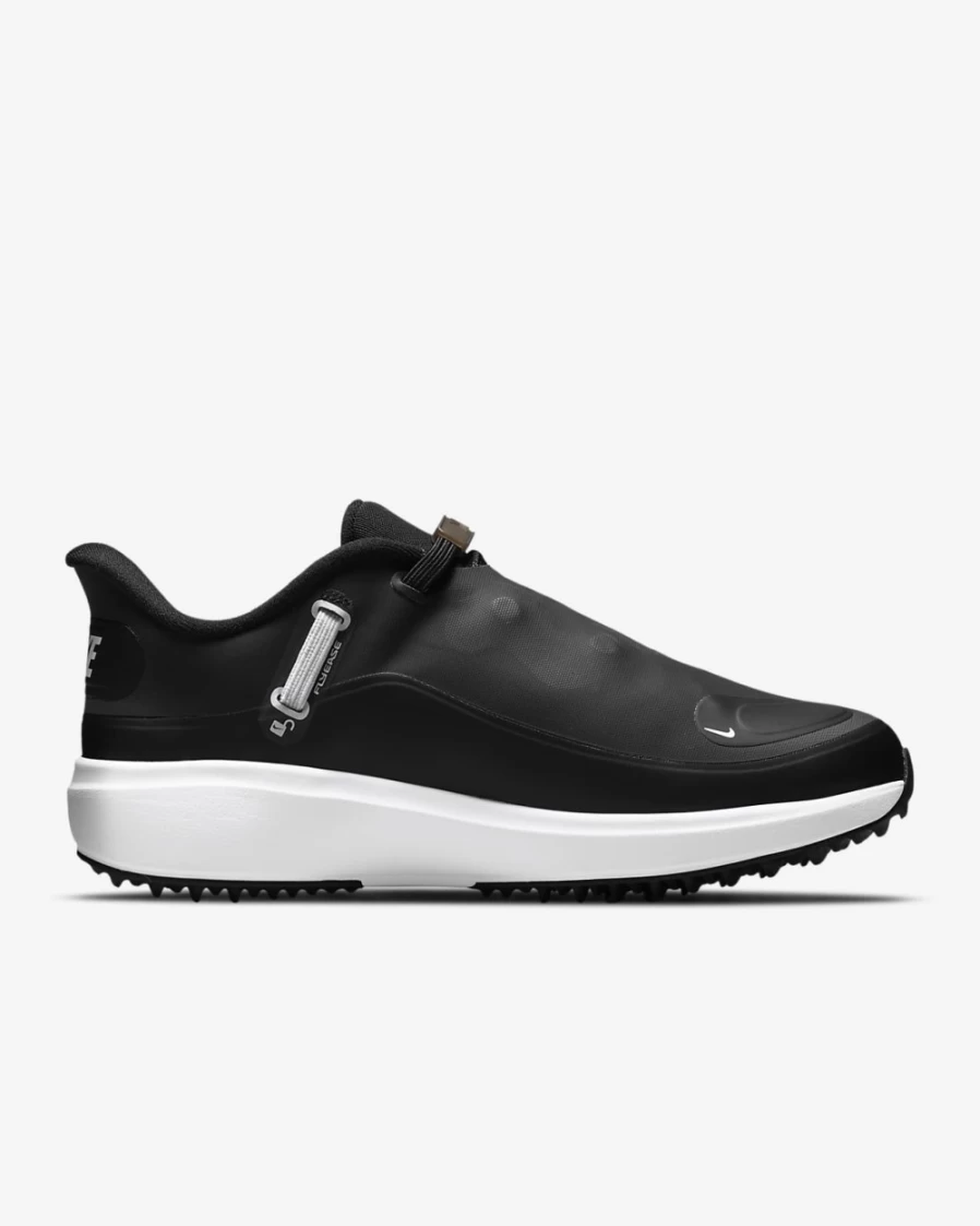 Nike React Ace Tour Women's Golf Shoes - Black/Smoke Grey/White Athletic Spiked Golf Footwear for Women