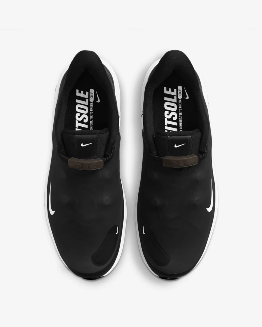 Nike React Ace Tour Women's Golf Shoes - Black/Smoke Grey/White Athletic Spiked Golf Footwear for Women
