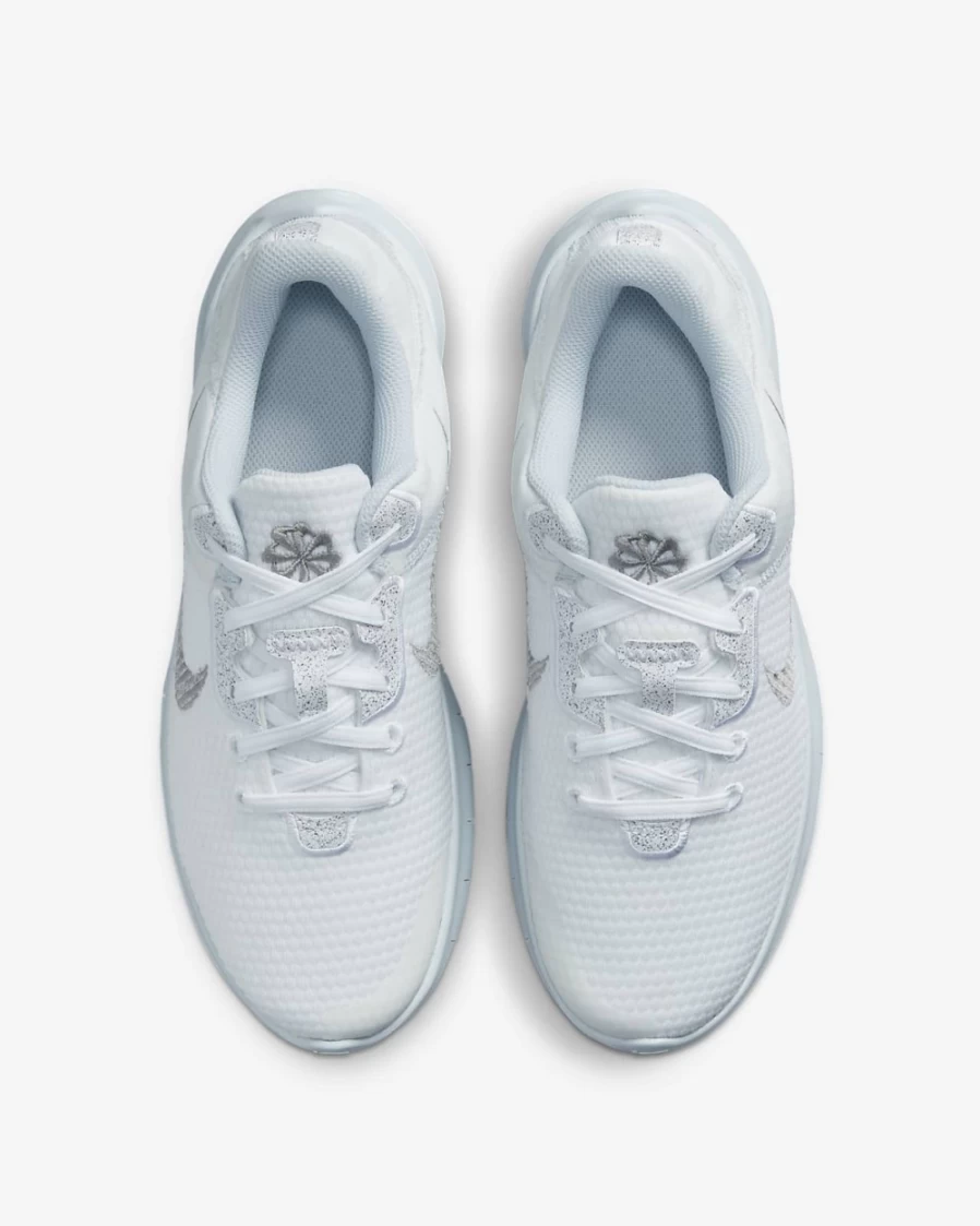 Nike Women's Experience Run 11 Next Nature Road Running Shoes - White/Pure Platinum/Metallic Silver