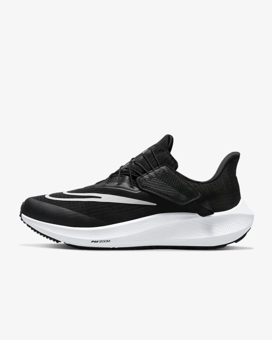 Nike Pegasus FlyEase Women's Black/Dark Smoke Grey/White Easy On-Off Road Running Shoes