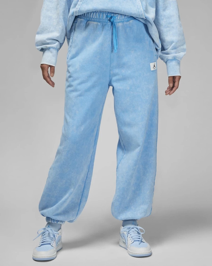 Nike Jordan Flight Women's Dark Powder Blue Washed Fleece Pants