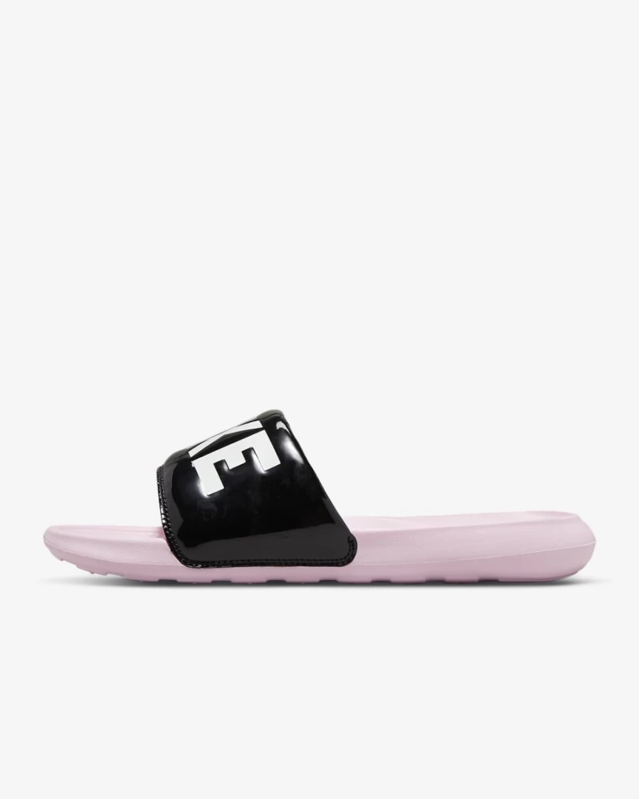 Nike Victori One Women's Slides - Black/Pink Foam/White Comfortable Sandals for Women