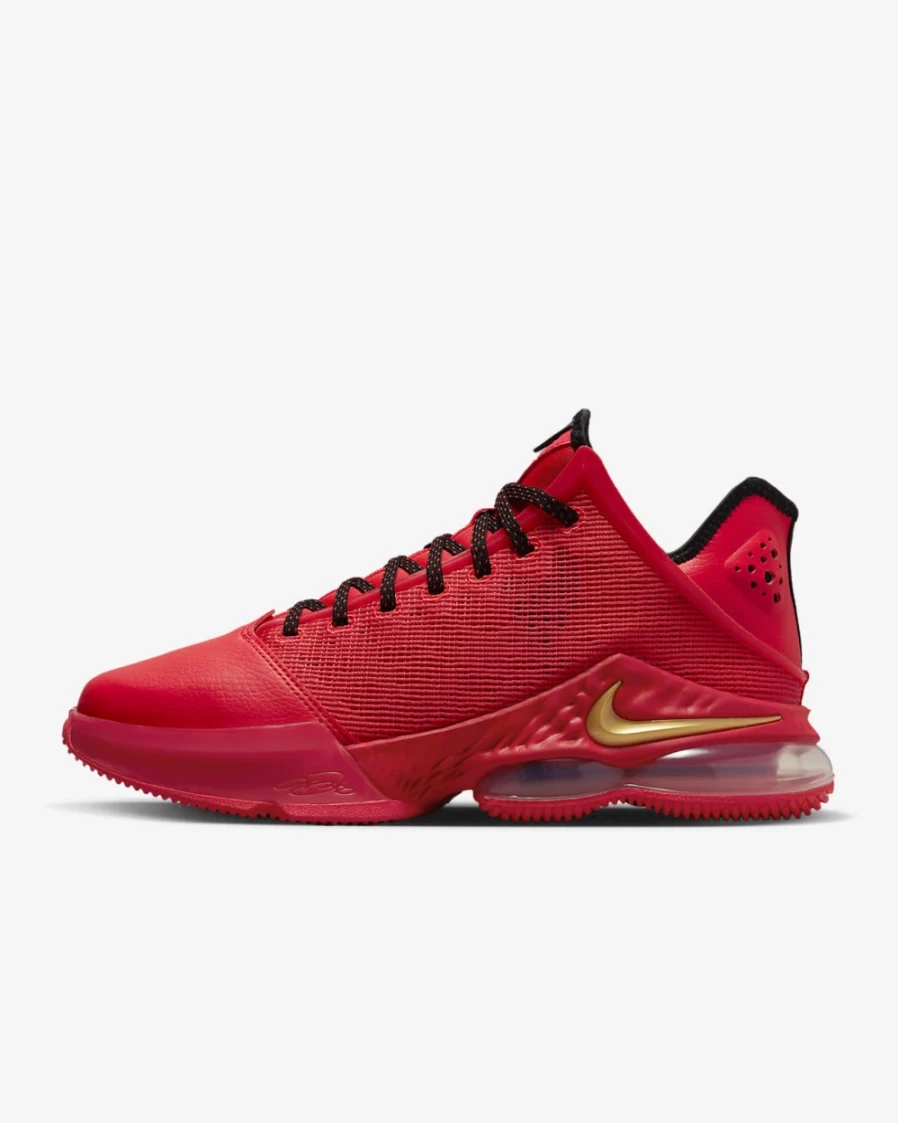 Nike LeBron 19 Low Basketball Shoes for Men & Women - Light Crimson/Black/White