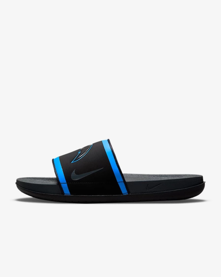 Nike Offcourt NFL Los Angeles Chargers Slide Sandals for Men & Women - Black/Italy Blue/University Gold/Anthracite