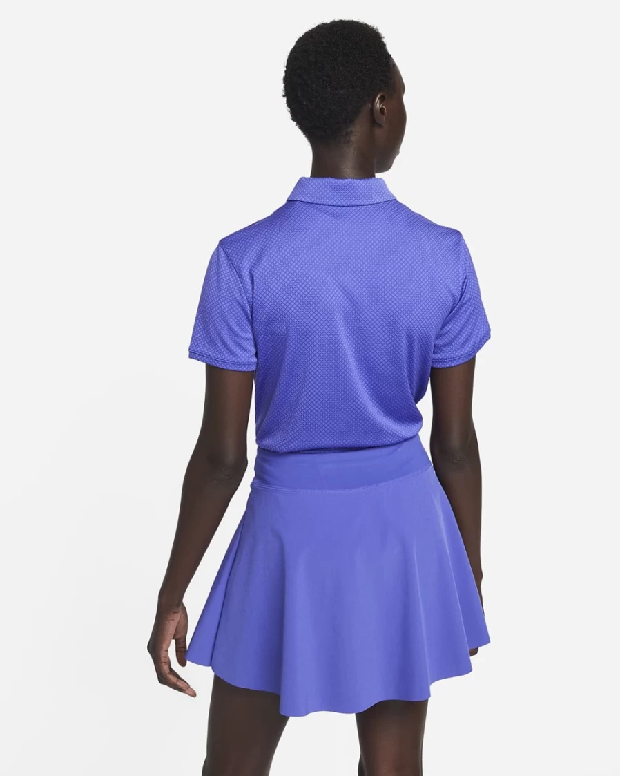 Nike Dri-FIT Victory Women's Golf Polo Shirt - Lapis/Black - Moisture-Wicking Performance Top