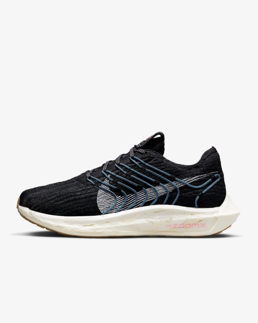 Nike Pegasus Turbo Next Nature Women's Running Shoes - Black/Anthracite/Noise Aqua/White - Road Racing Sneakers for Women