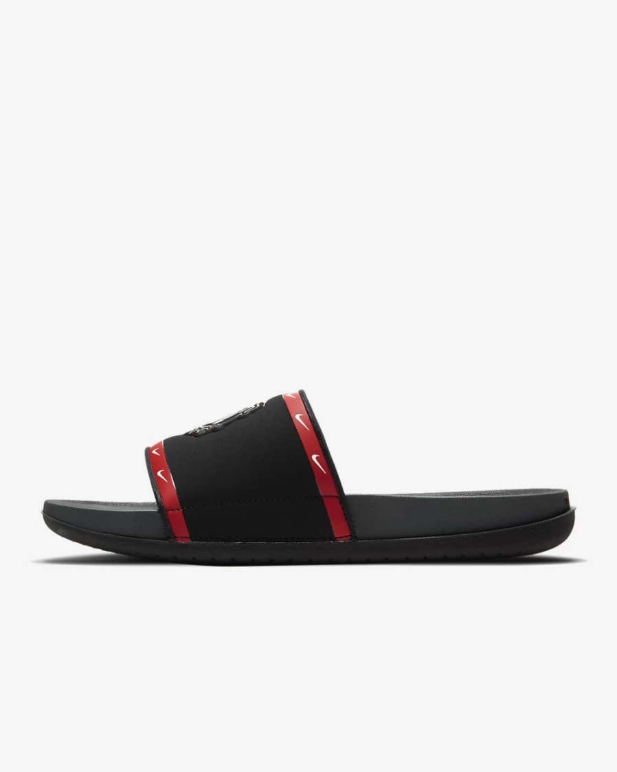 Nike Offcourt Georgia Slide Sandals for Men & Women - Black/University Red/White/Anthracite