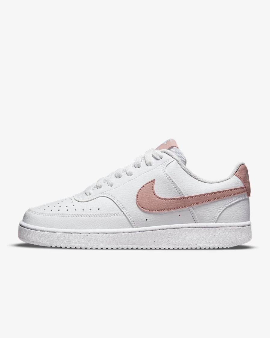 Nike Court Vision Low Next Nature Women's Shoes - White/Pink Oxford Sneakers for Women