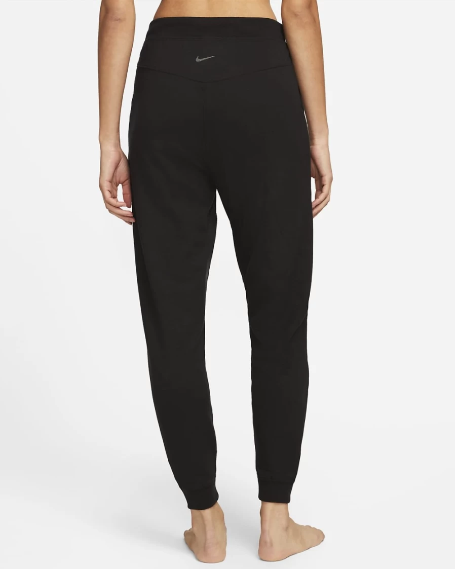 Nike Women's Yoga Luxe 7/8 Fleece Joggers Pants - Black/Iron Grey - Comfortable Workout & Lounge