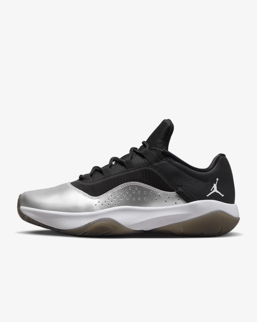 Nike Air Jordan 11 CMFT Low Women's Shoes - Black/White/Sail/Metallic Silver