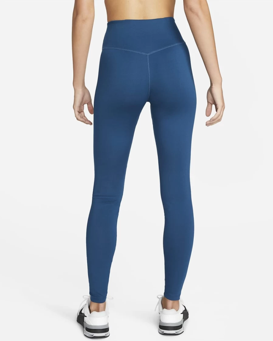 Nike Women's One Mid-Rise Leggings - Valerian Blue/White Fitness Yoga Running Workout Tights