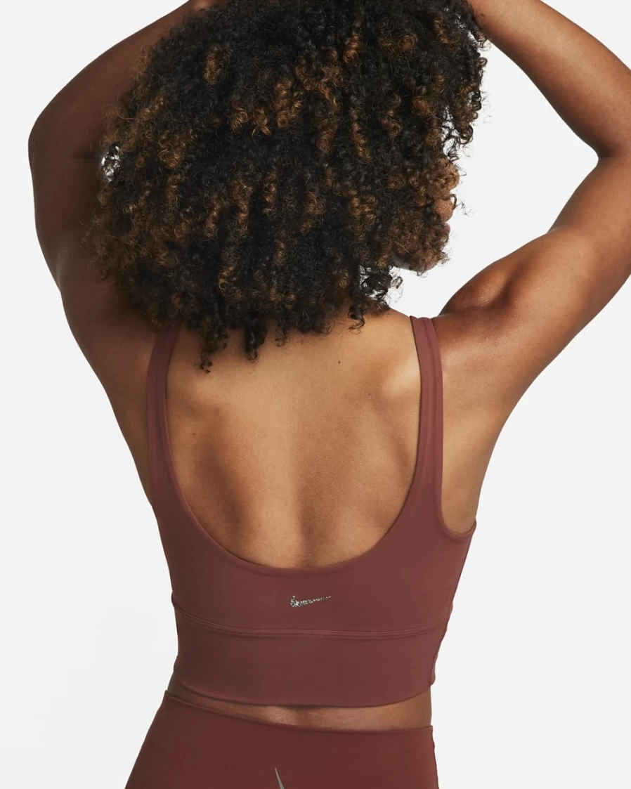 Nike Women's Alate Solo Light-Support Longline Sports Bra - Dark Pony/Iron Grey