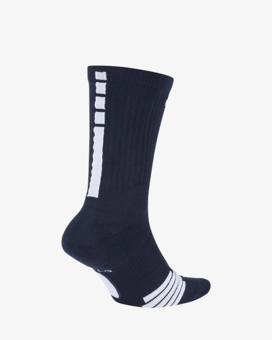 Nike Elite Crew Basketball Socks for Men & Women - Midnight Navy/White High-Performance Athletic Socks