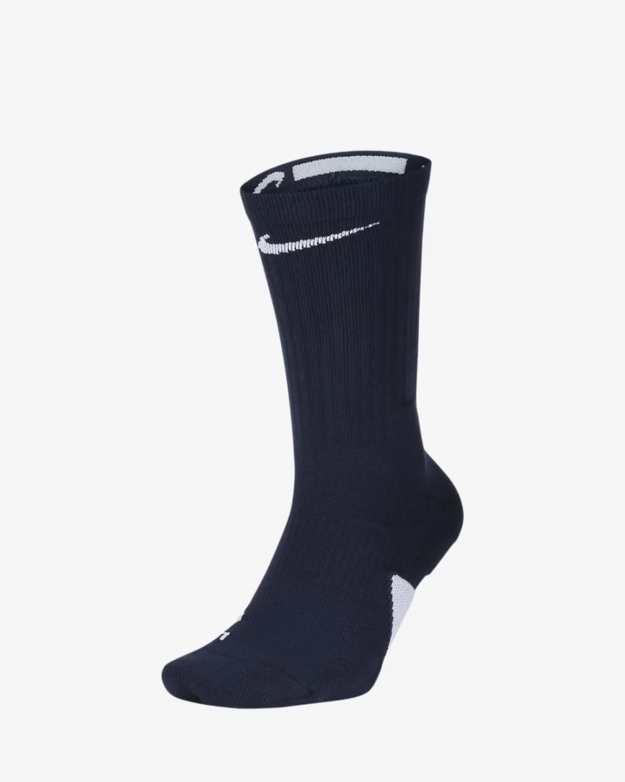 Nike Elite Crew Basketball Socks for Men & Women - Midnight Navy/White High-Performance Athletic Socks