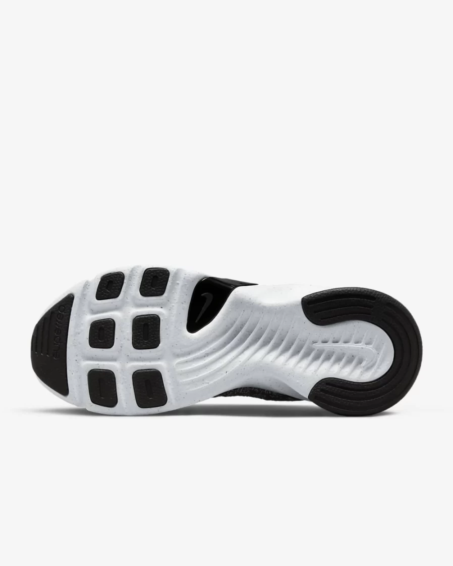 Nike SuperRep Go 3 Flyknit Women's Training Shoes - Black/White/Metallic Silver