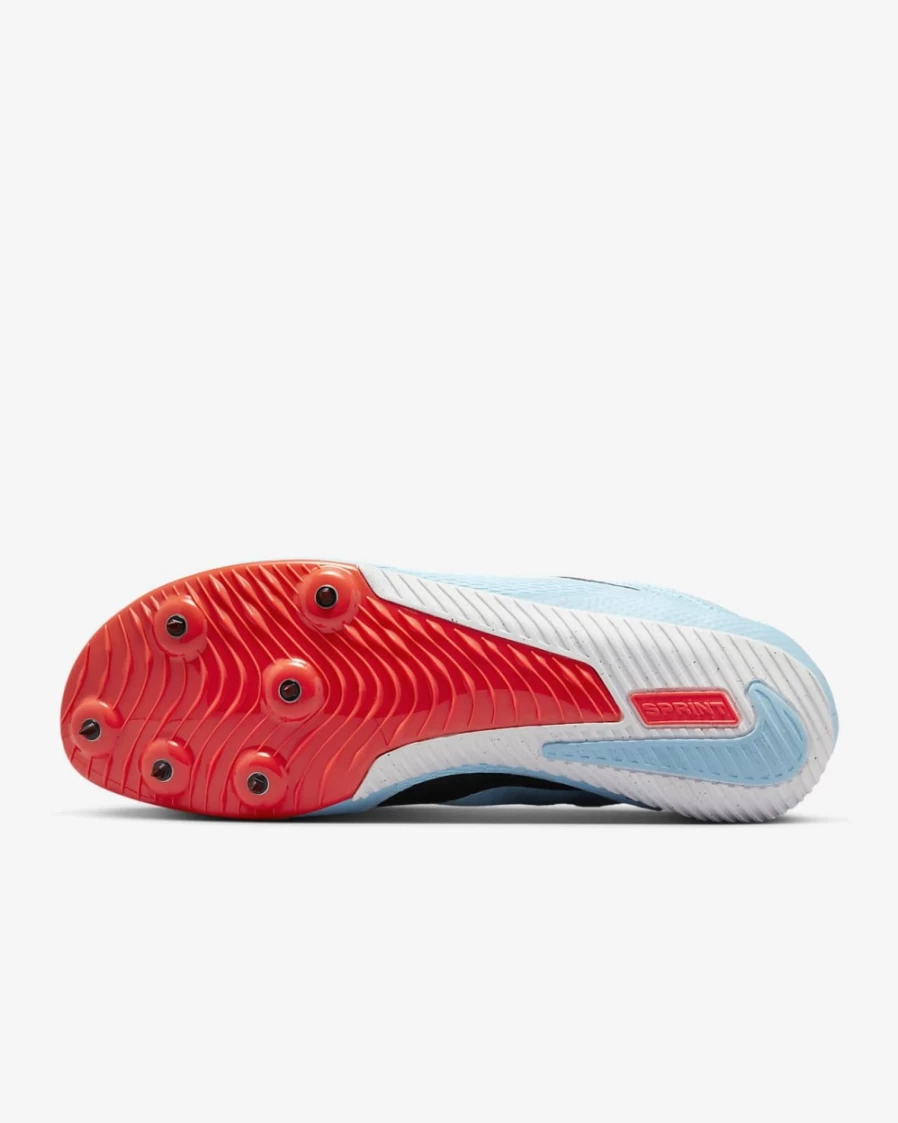 Nike Zoom Rival Sprinting Spikes for Men & Women - Blue Chill/Bright Crimson/White/Black Track & Field Shoes