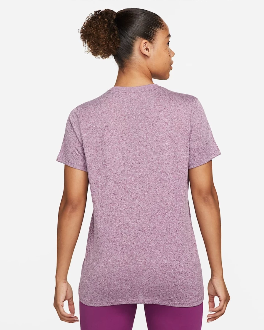 Nike Dri-FIT Women's T-Shirt - Viotech, Pure, Heather & White Colors - Moisture-Wicking Activewear Top