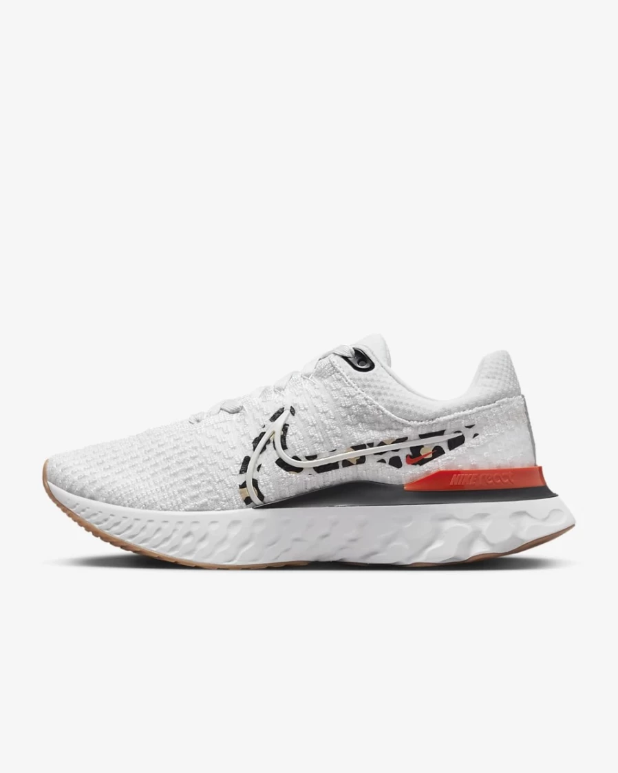 Nike React Infinity 3 Women's Road Running Shoes - Platinum Tint/Team Orange/Black/Metallic Summit White