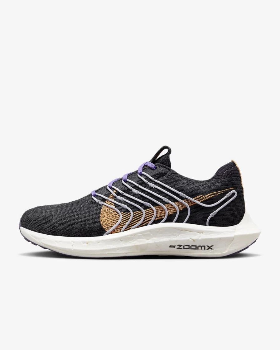 Nike Pegasus Turbo Next Nature Women's Road Running Shoes - Black/Anthracite/Cave Purple/Peach Cream