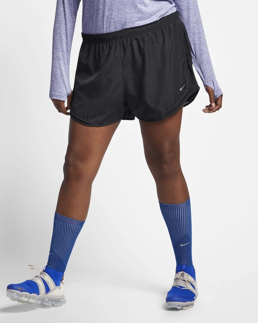 Nike Women's Plus Size Tempo Running Shorts - Black & Wolf Grey
