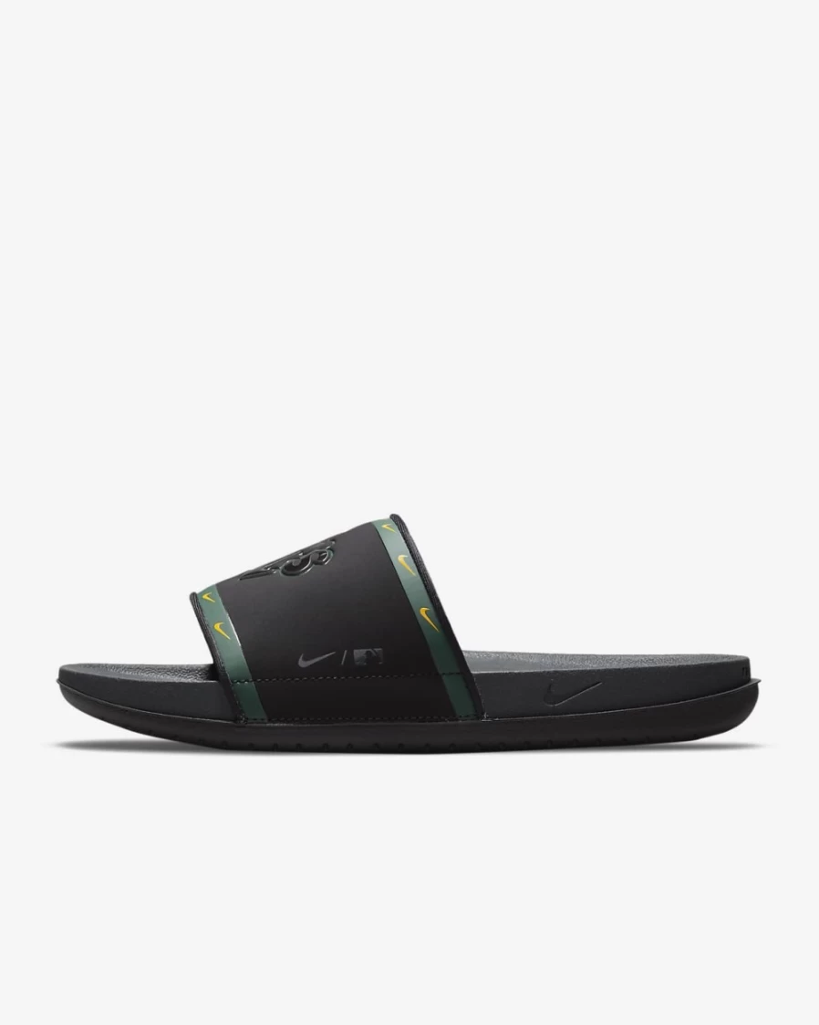 Nike Offcourt Slide MLB Oakland Athletics Black/Pro Green/Sundown/Anthracite Sandals for Men and Women