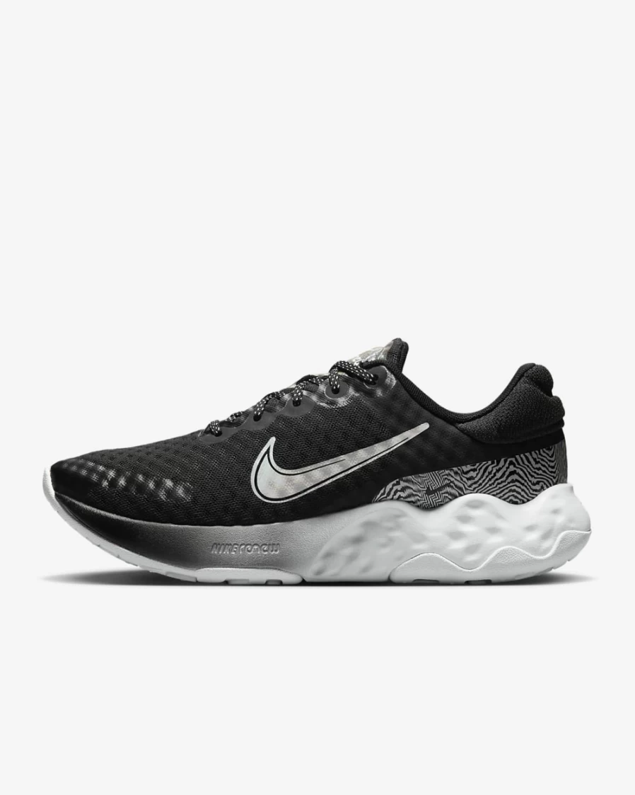 Nike Renew Ride 3 Premium Women's Road Running Shoes - Black/White