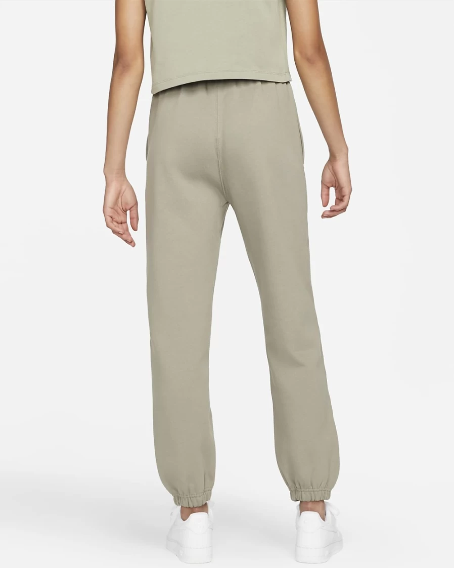 Nike Women's Light Army/White Solo Swoosh Fleece Pants