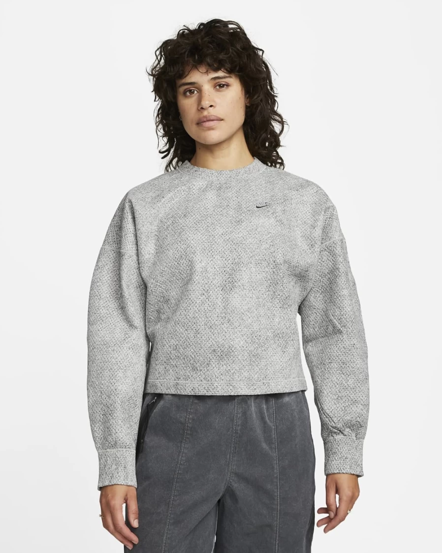 Nike Forward Crew Women's Sweatshirt - Smoke Grey Heather Light Smoke Grey Cool Grey Pullover