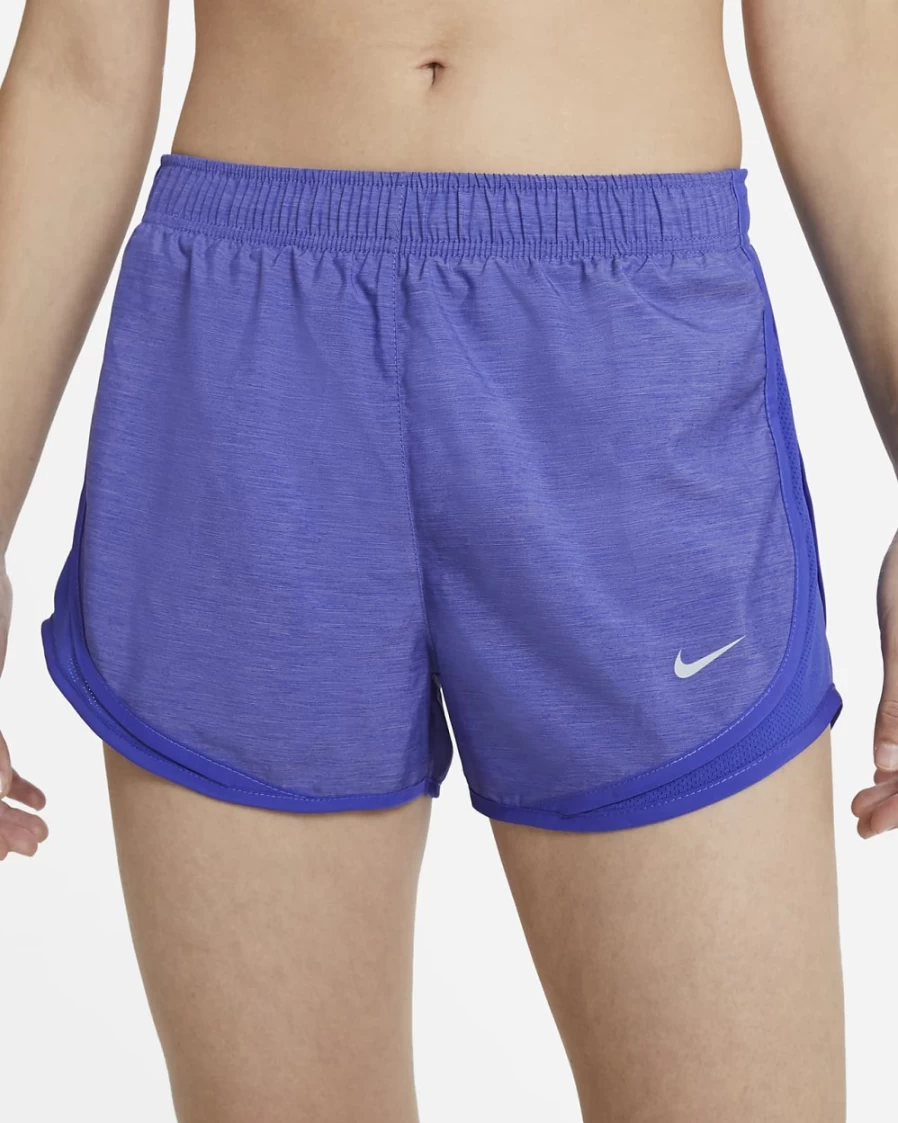 Nike Women's Tempo Brief-Lined Running Shorts - Lapis/Wolf Grey Lightweight Workout Shorts