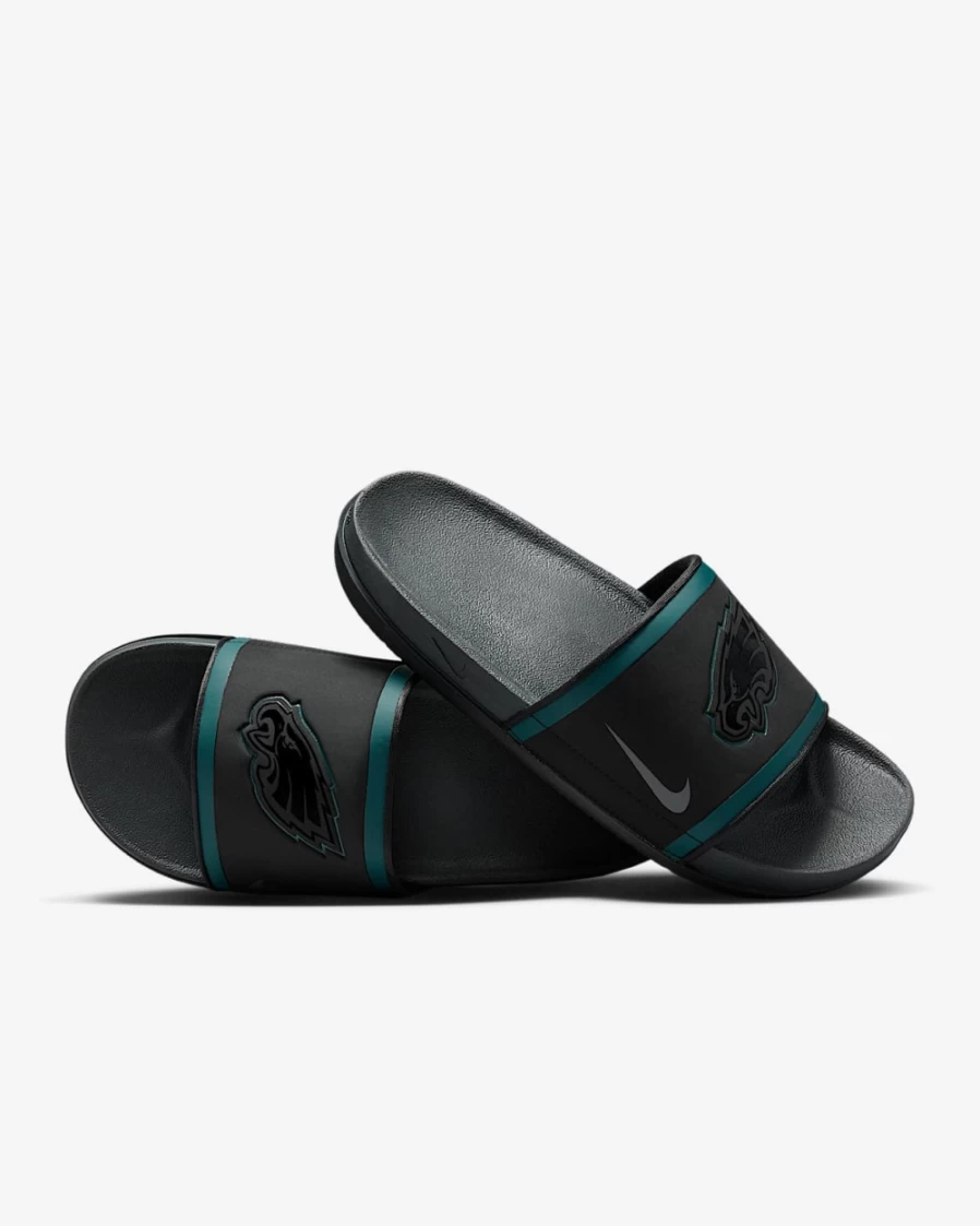 Nike Offcourt NFL Philadelphia Eagles Slide Sandals for Men & Women - Black/Sport Teal/White/Anthracite