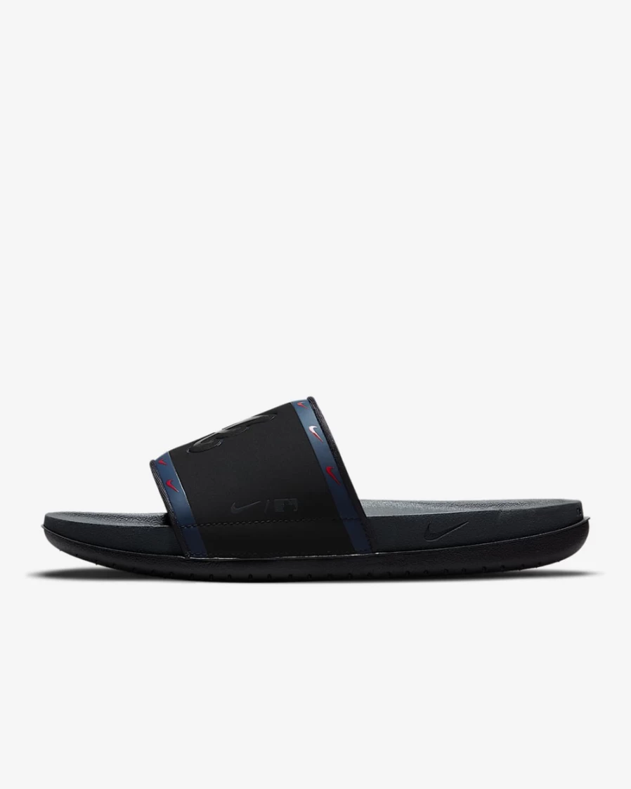 Nike Offcourt Slide MLB Atlanta Braves Black Midnight Navy Sport Red Anthracite Sandals for Men and Women