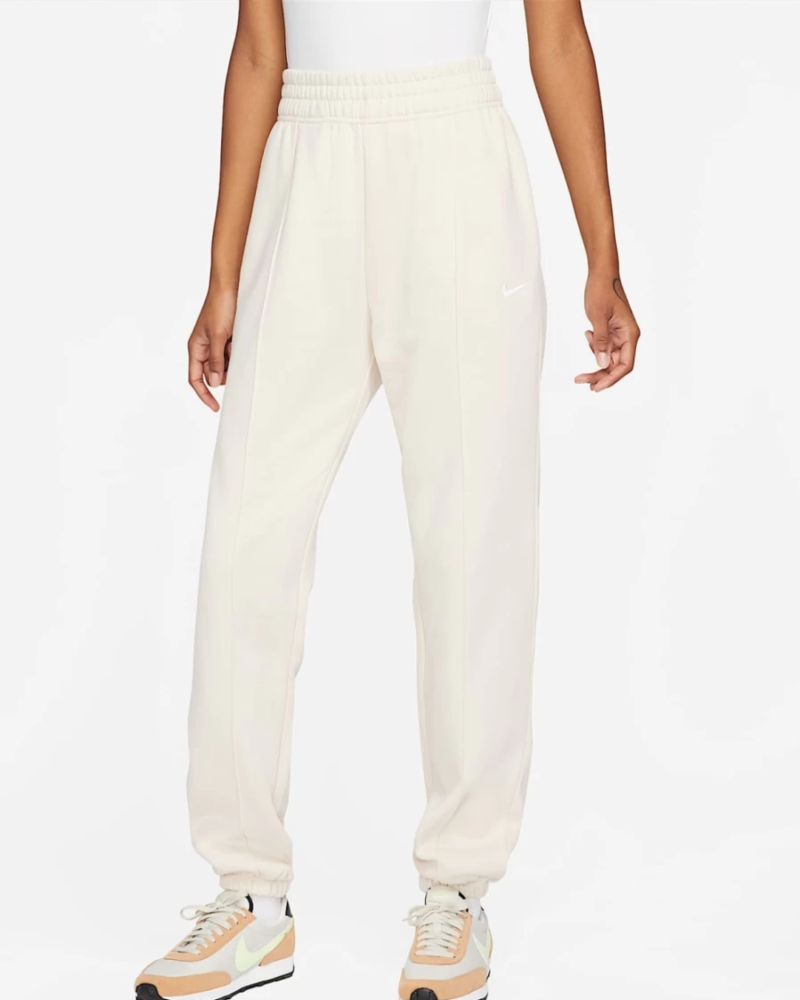 Nike Women's Essential Fleece Pants - Pearl White/White | Sportswear Collection