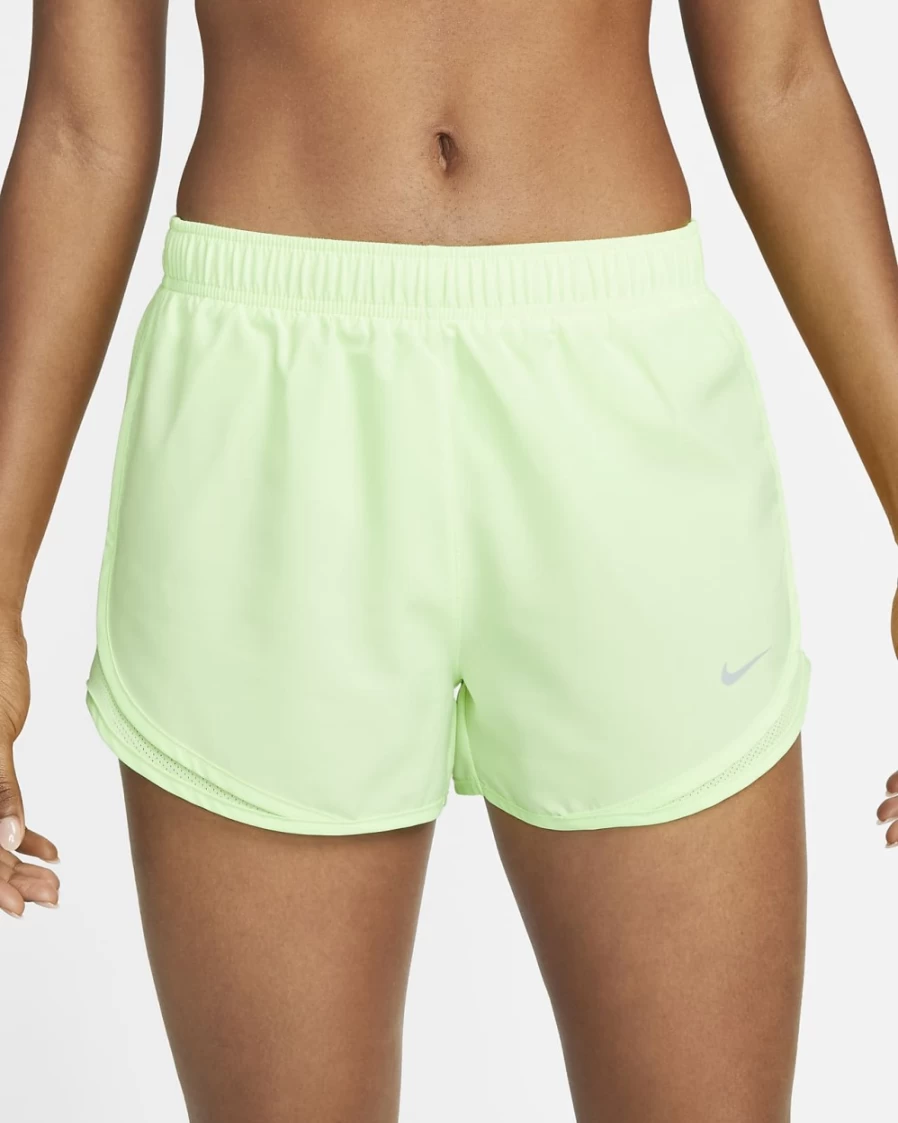 Nike Tempo Women's Running Shorts Lined Brief in Ghost Green & Wolf Grey